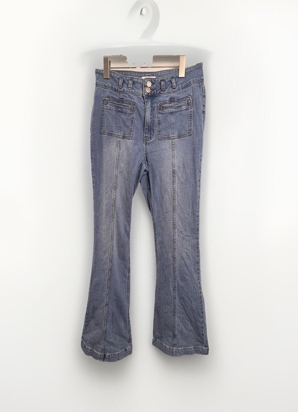 Shyanne Jeans High Waisted Bootcut Flare Denim Light Wash Size 31x36 Tall Long